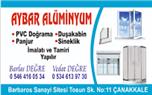 Aybar Alüminyum - Çanakkale